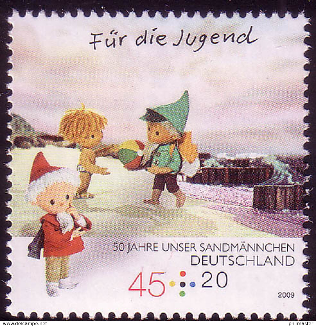 2748 Sandmännchen 45+20 C Ostseestrand ** - Unused Stamps