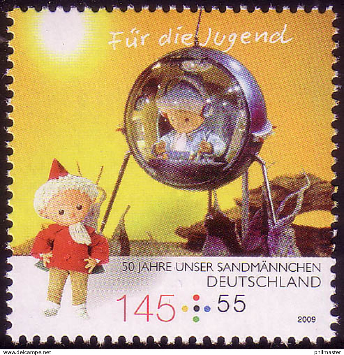 2751 Sandmännchen 145+55 C Planet Gugel ** - Unused Stamps