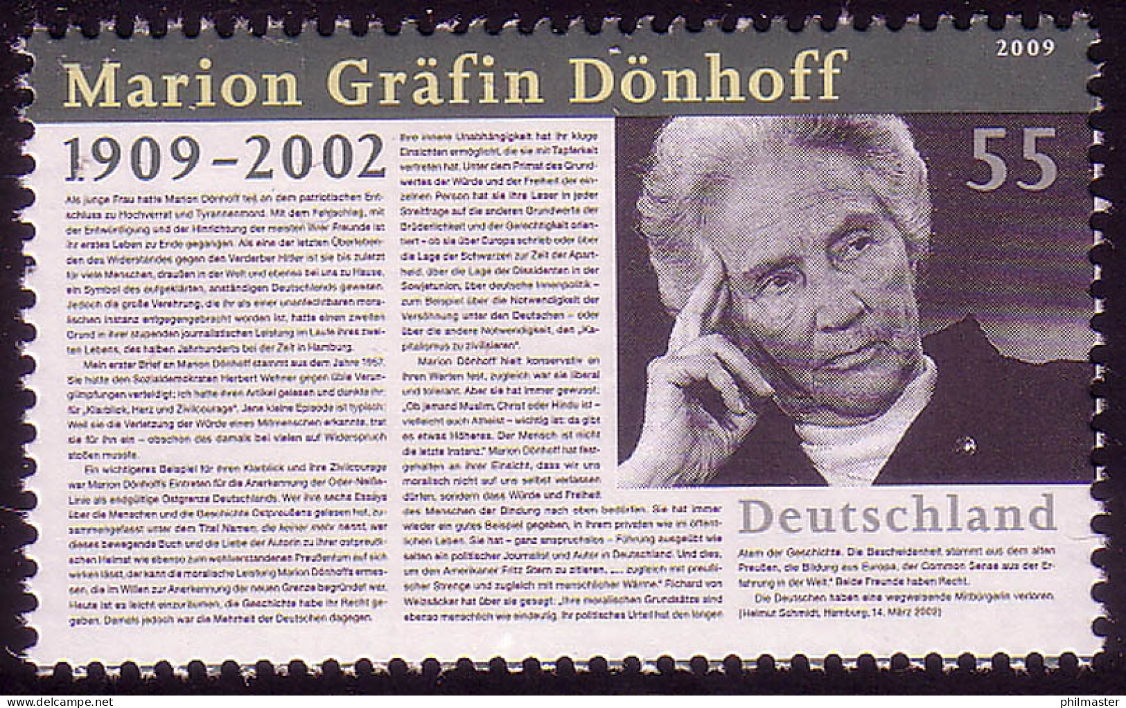 2766 Marion Gräfin Dönhoff ** - Unused Stamps