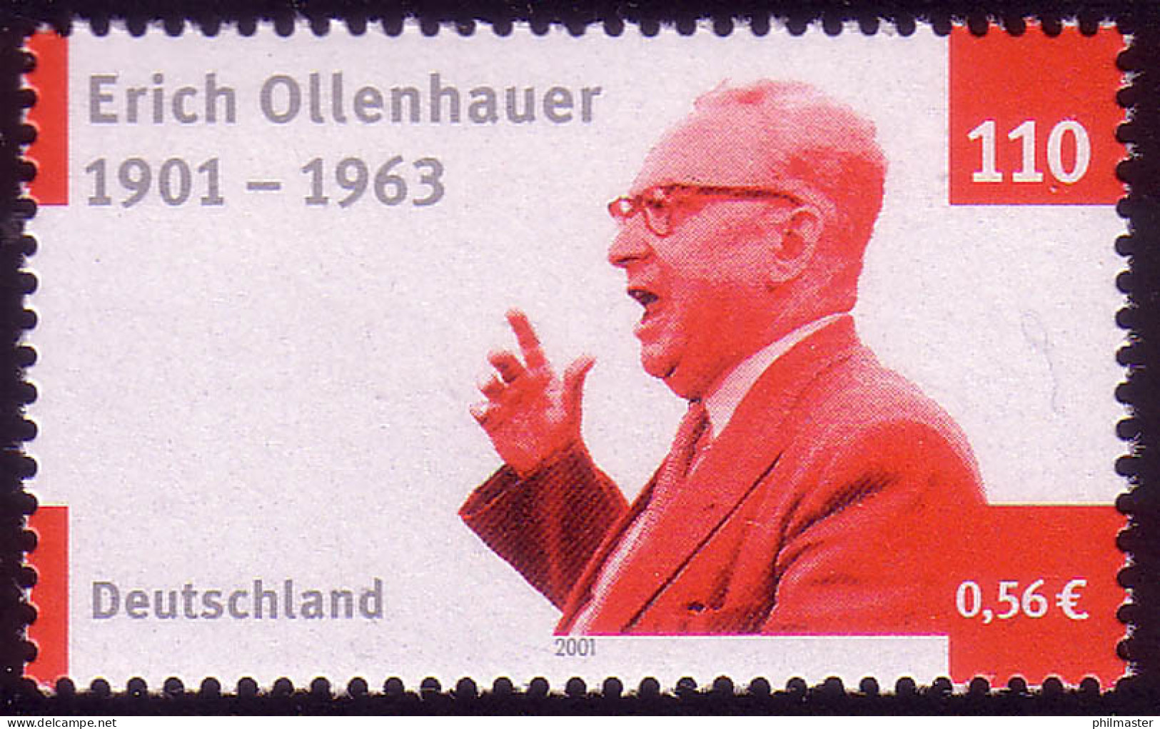 2174 Erich Ollenhauer ** Postfrisch - Ungebraucht