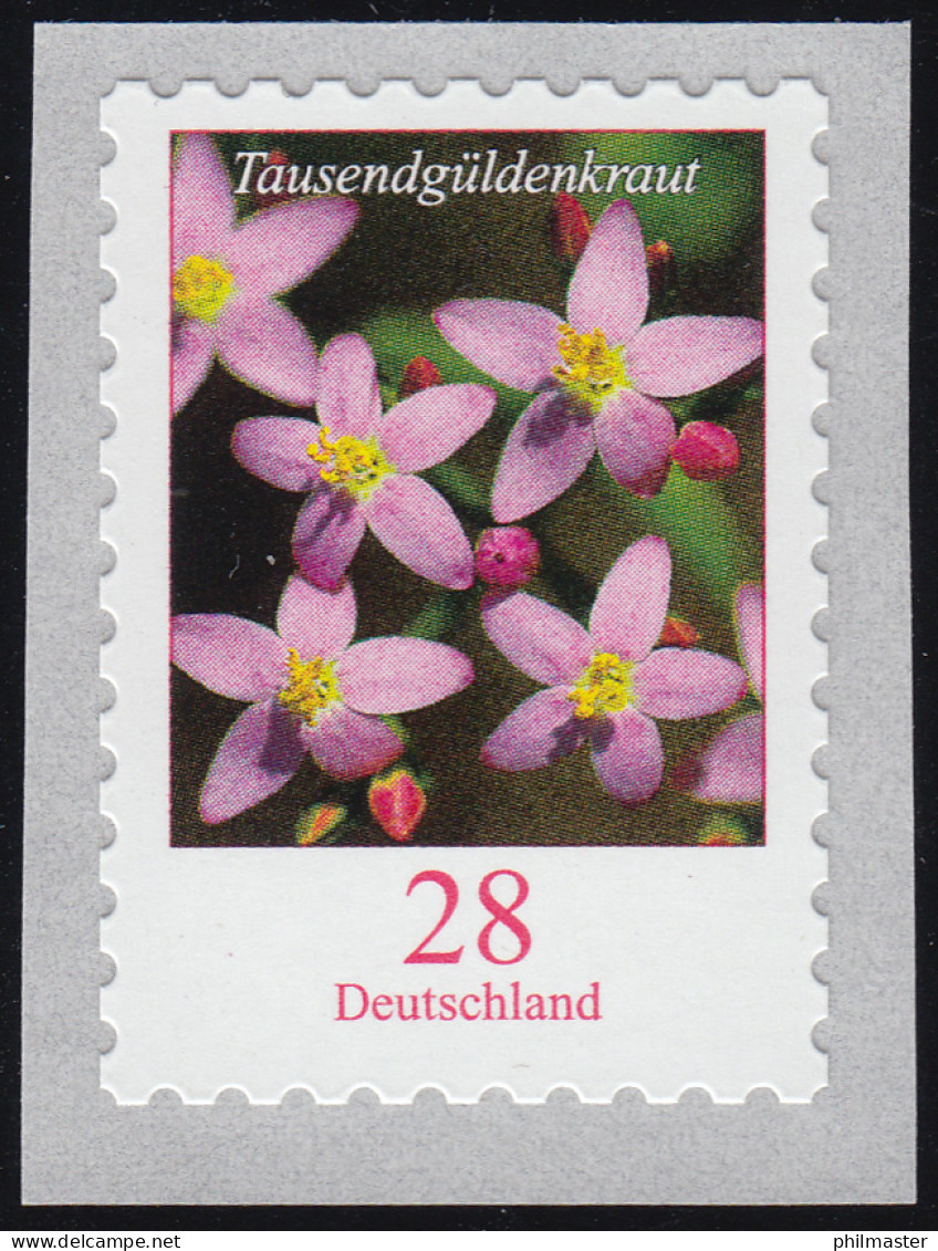 3094 Tausendgüldenkraut 28 C. 2018 Sk Aus 500er, WAAGER. Ung. Nr. ** - Roller Precancels