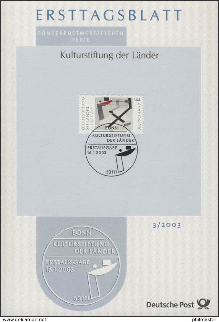 ETB 03/2003 Kulturstiftung Der Länder - El Lissitzky - 2001-2010