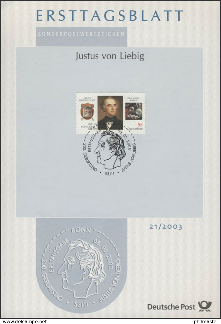 ETB 21/2003 Justus Von Liebig, Chemiker - 2001-2010