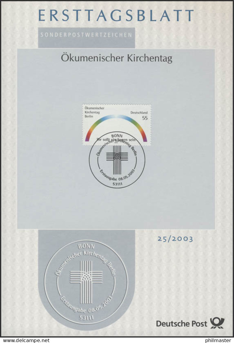 ETB 25/2003 Ökumenischer Kirchentag Berlin, Regenbogen - 2001-2010