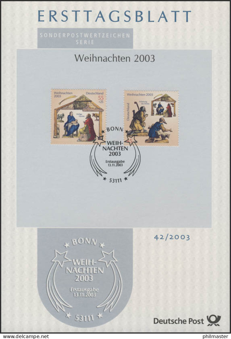 ETB 42/2003 Weihnachten, Heilige Familie / Anbetung Der Hirten - 2001-2010