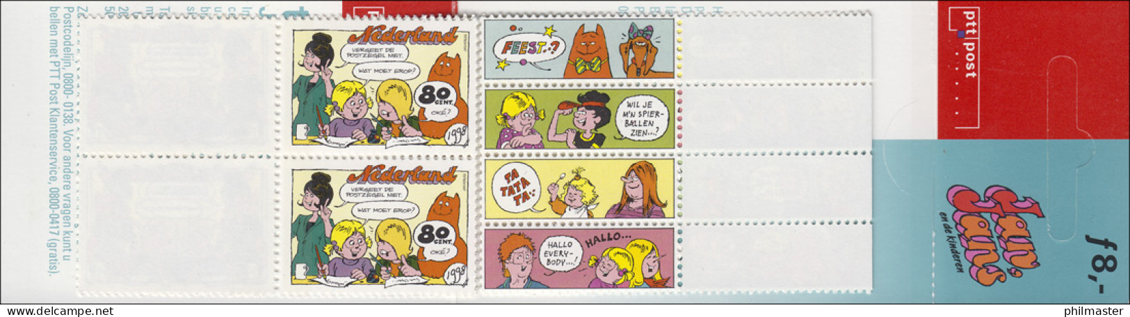Markenheftchen PB 51 Comics 1998 Mit 10x1878y Cathy Und Jeremy, ** - Postzegelboekjes En Roltandingzegels