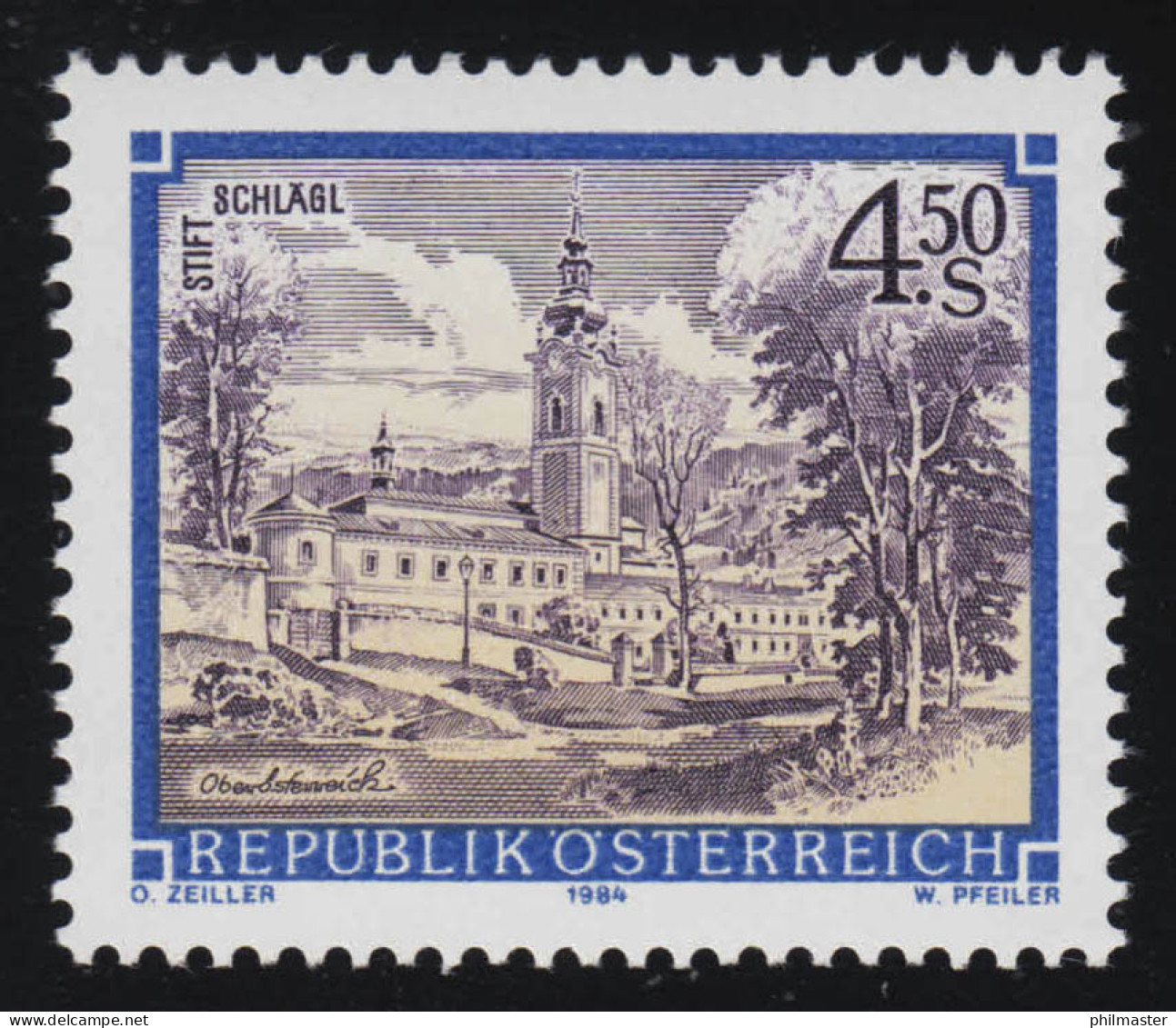 1776 Freimarke: Stifte & Klöster Österreichs, Stift Schlägl 4.50 S Postfrisch ** - Ungebraucht