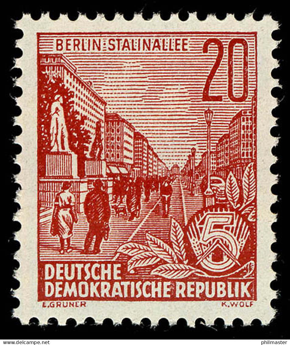 580A Fünfjahrplan 20 Pf, Zähnung A, ** Postfrisch - Unused Stamps