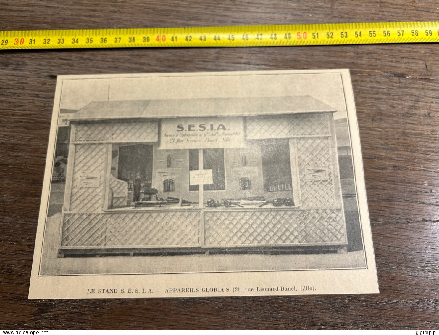 1930 GHI16 STAND S. E. S. I. A. - APPAREILS GLORIA'S (21, Rue Léonard-Danel, Lille) Air Libre - Collections