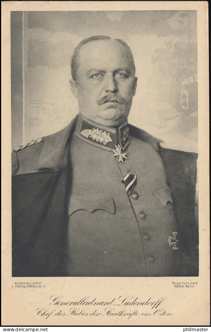 Wofa-Postkarte Generalleutnant Ludendorff Als Feldpostkarte VAREL 14.2.16 - Other & Unclassified