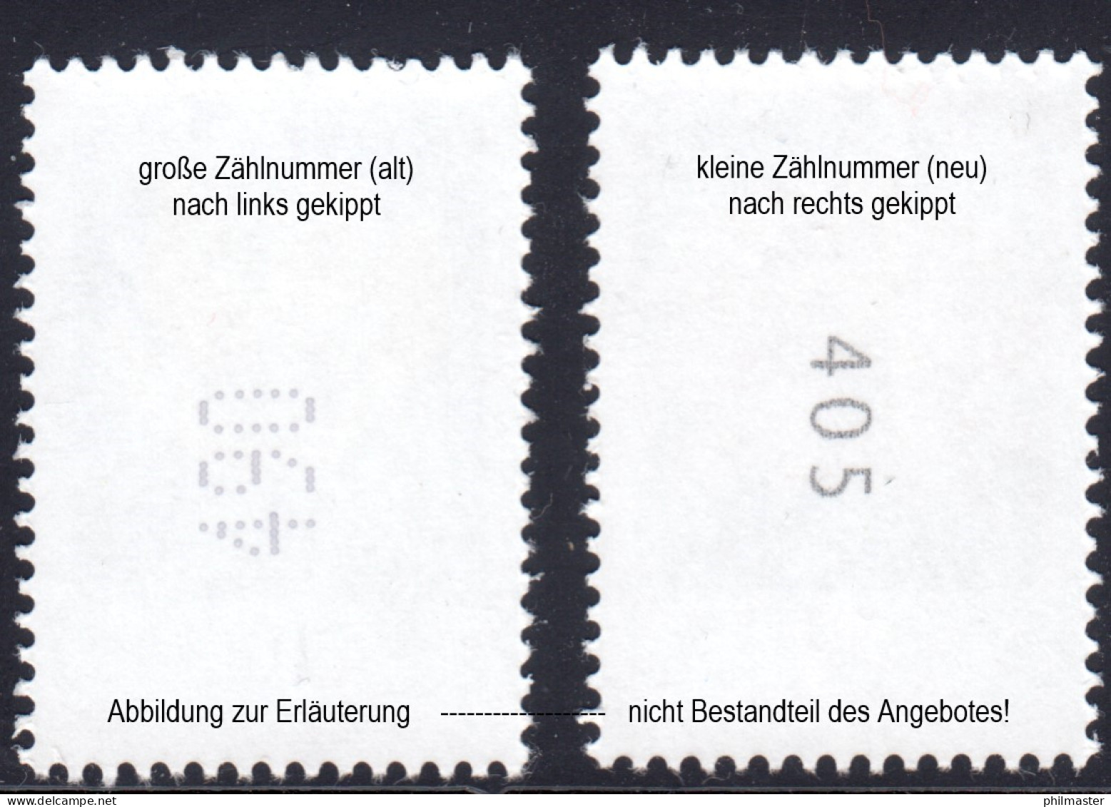 3470 Flockenblume 95 C. KLEINE Nr. Aus 500er-Rolle, 5er Mit CF (geschl. 4) ** - Rollenmarken