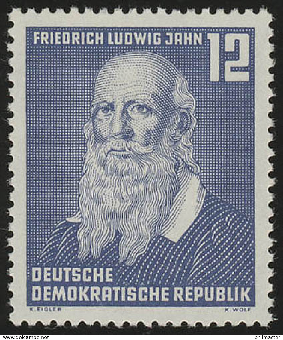 317 YII Friedrich Ludwig Jahn WEISSES PAPIER ** - Ungebraucht