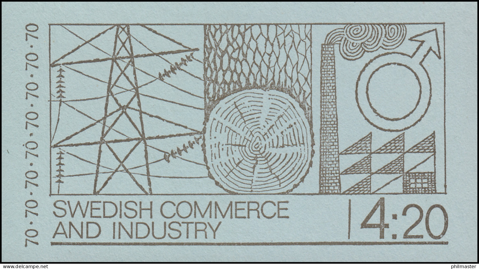 Markenheftchen 26II Wirtschaft Und Industrie (Deckelinschrift Englisch), ** - Zonder Classificatie