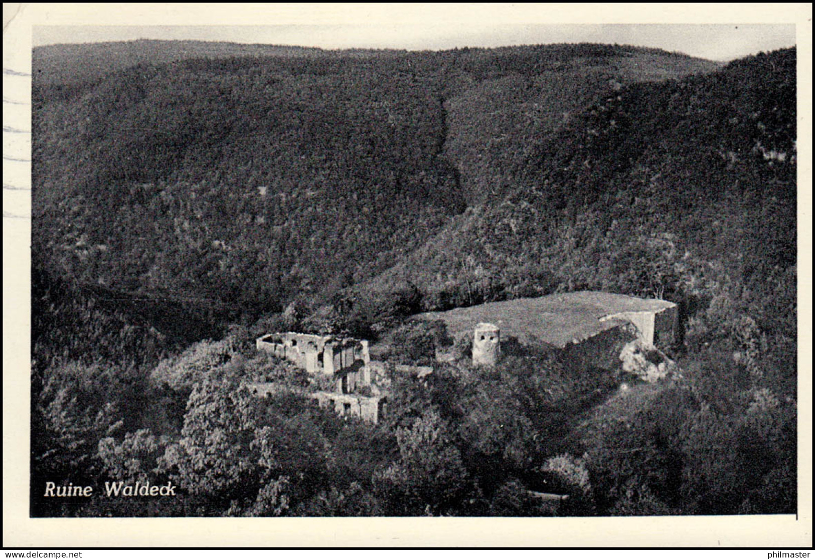 239 Katholikentag Als EF Auf AK Ruine Waldeck, KOBLENZ 30.8.1956 - Sonstige & Ohne Zuordnung