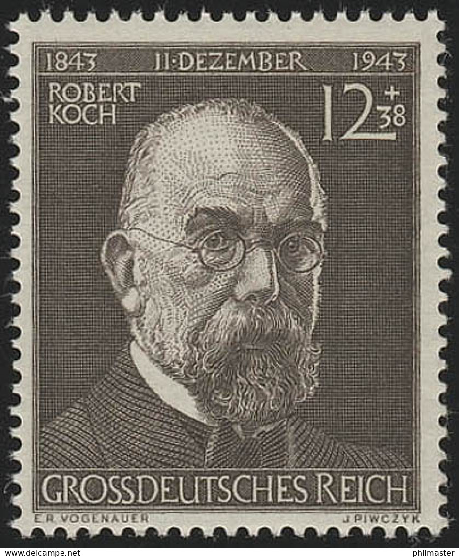 864 Robert Koch 1944 ** - Ongebruikt