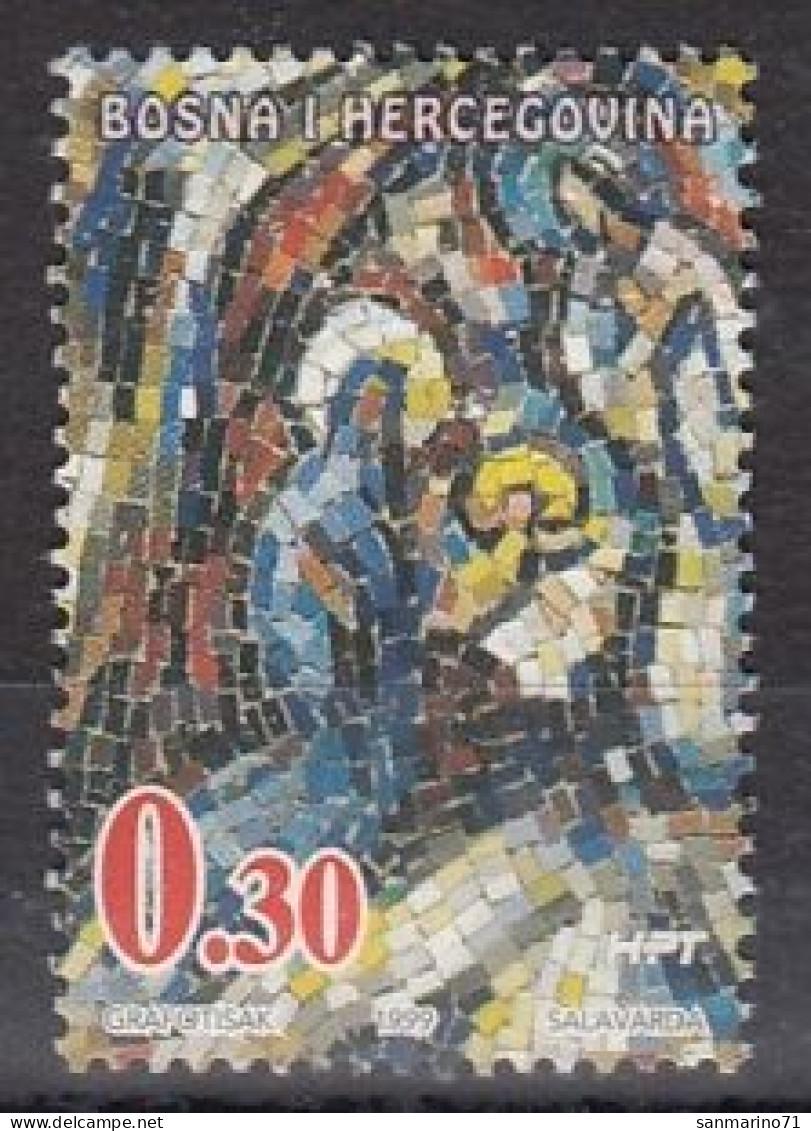 BOSNIA AND HERZEGOVINA HP Mostar 55,used - Christmas