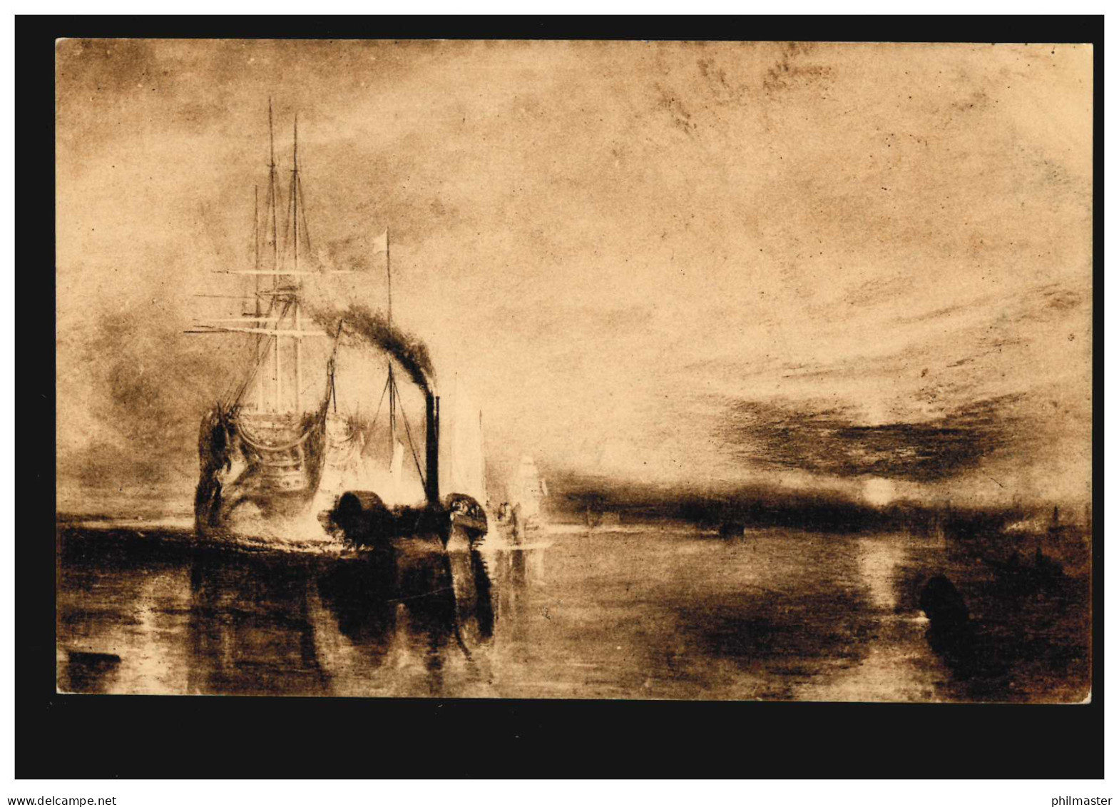 Künstler-AK Schiffe: J.M.W. Turner - The Fighting Temeraire, Ungebraucht - Other & Unclassified