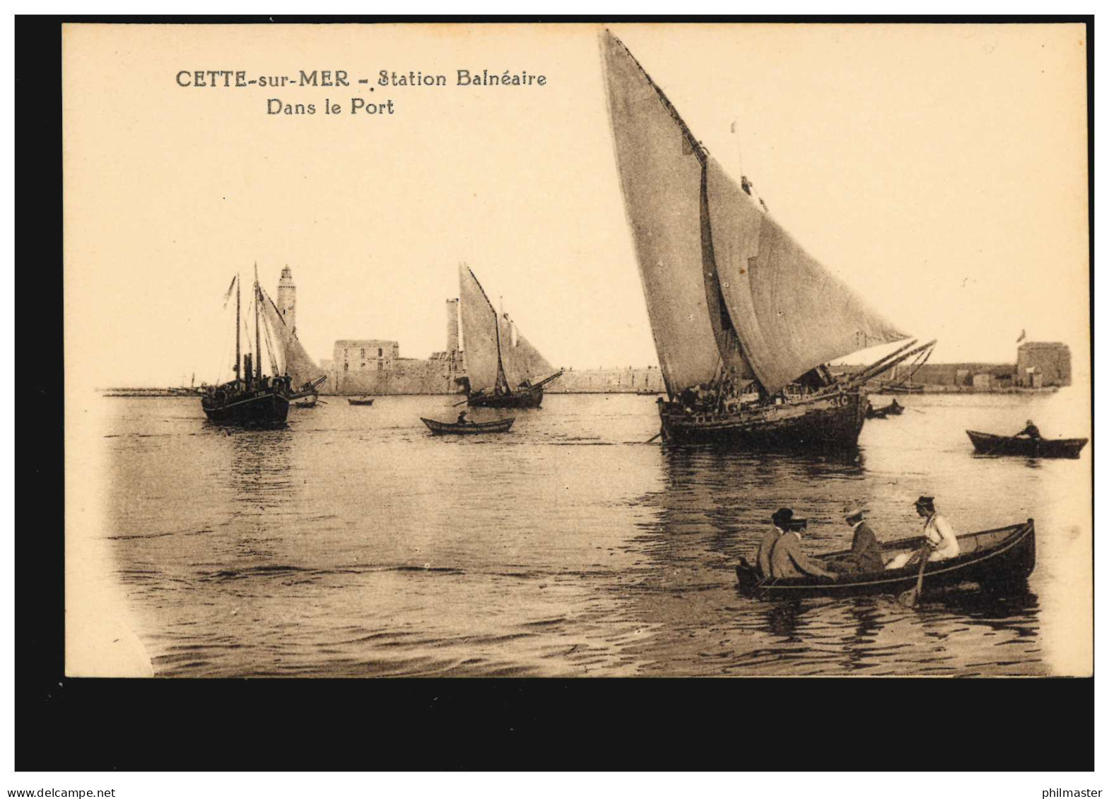 Foto-AK Schiffe: Cette-sur-Mer, Station Balneaire, Dans Le Port Hafen Mit Booten - Altri & Non Classificati