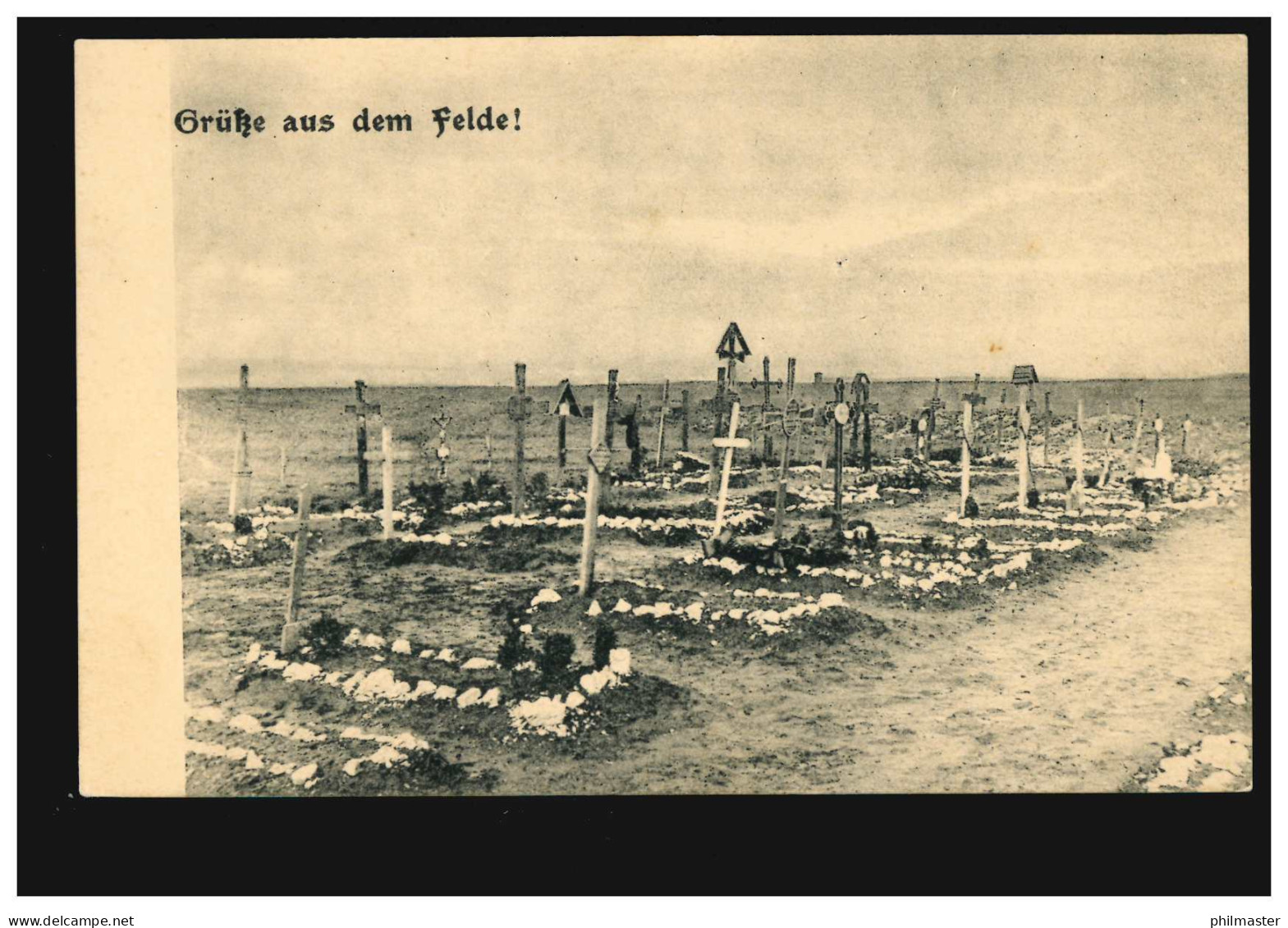 AK Grüße Aus Dem Felde: Soldatenfriedhof Bei Bailleul (westl. Teil), Ungebraucht - Other & Unclassified
