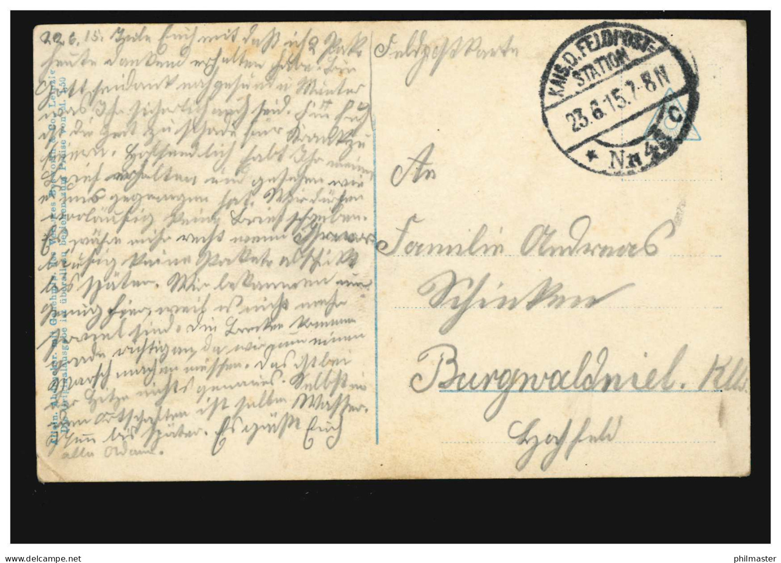 Foto-AK Stolzenfels Am Rhein: Antreten Zum Abmarsch, Feldpost 13.6.1915 Ohne BS - Other & Unclassified