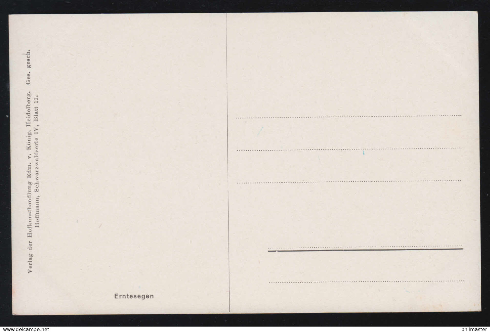 Künstler-AK H. Hoffmann: Erntesegen - Ochsengespann Mit Heuwagen, Ungebraucht - Altri & Non Classificati