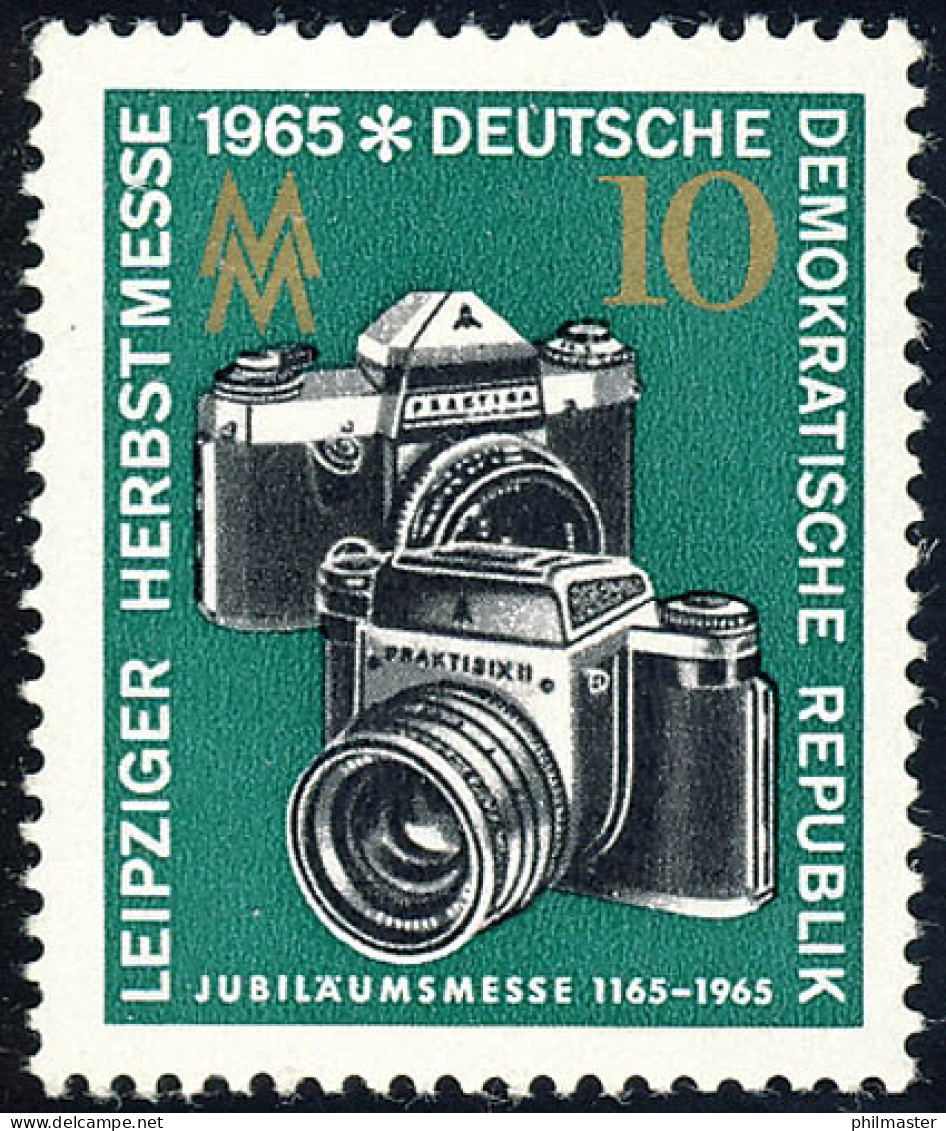 1130 Leipziger Herbstmesse Fotoapparate 10 Pf ** - Unused Stamps