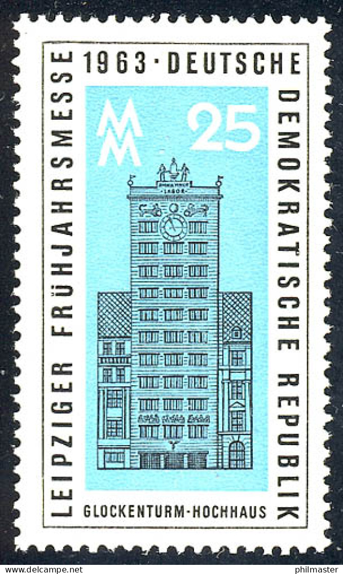 949 Leipziger Frühjahrsmesse Glockenturm 25 Pf ** - Unused Stamps