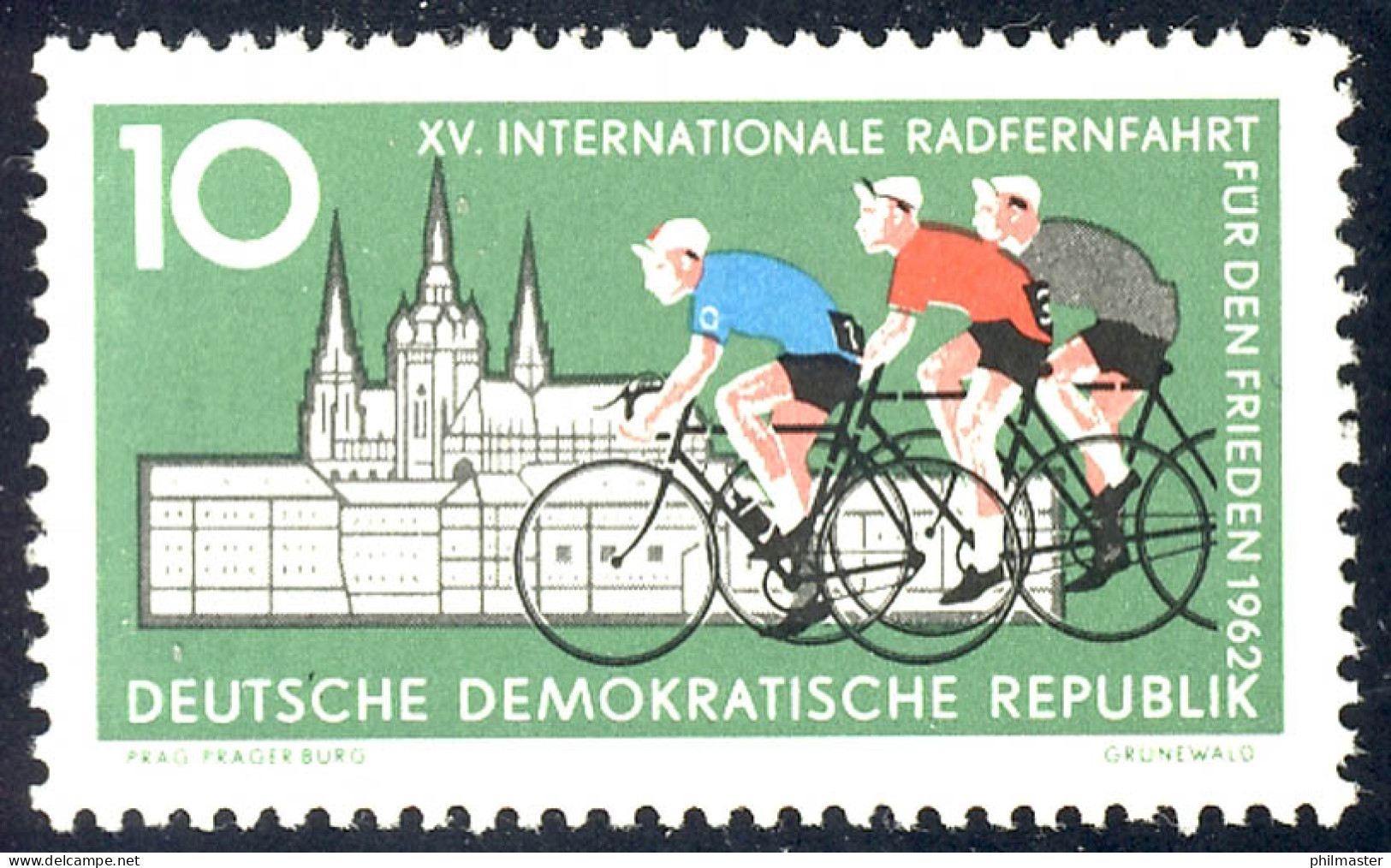 886 Radfernfahrt 10 Pf ** - Unused Stamps