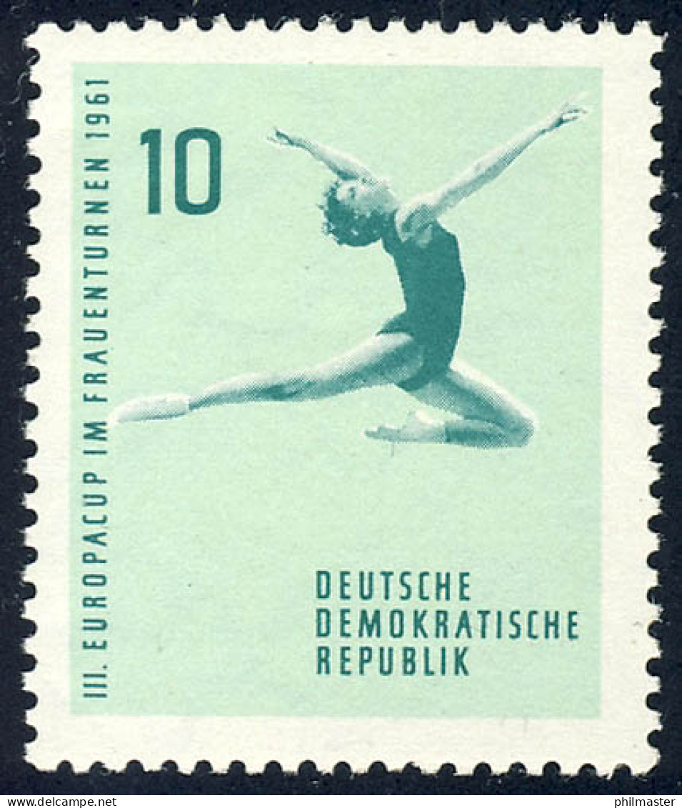 830 Kunstturnen Boden 10 Pf ** - Unused Stamps