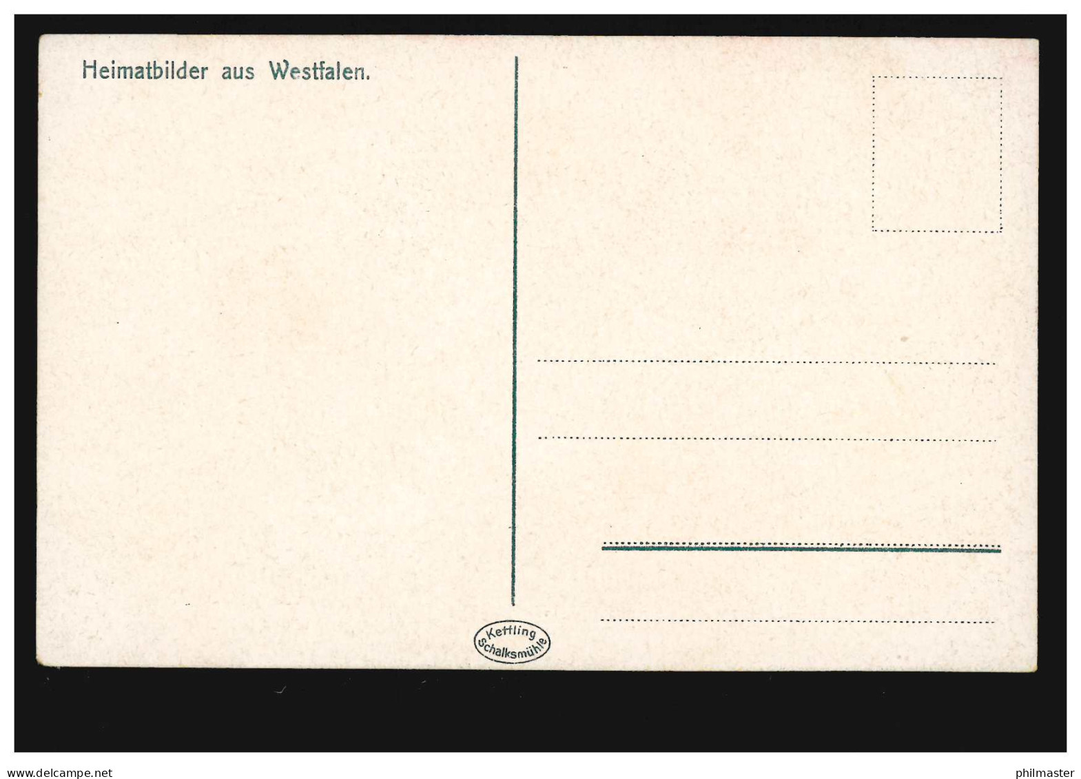 AK Gruss Aus Westfalen: Landschaftsbild Mit Bauernhaus, Ungebraucht - Altri & Non Classificati