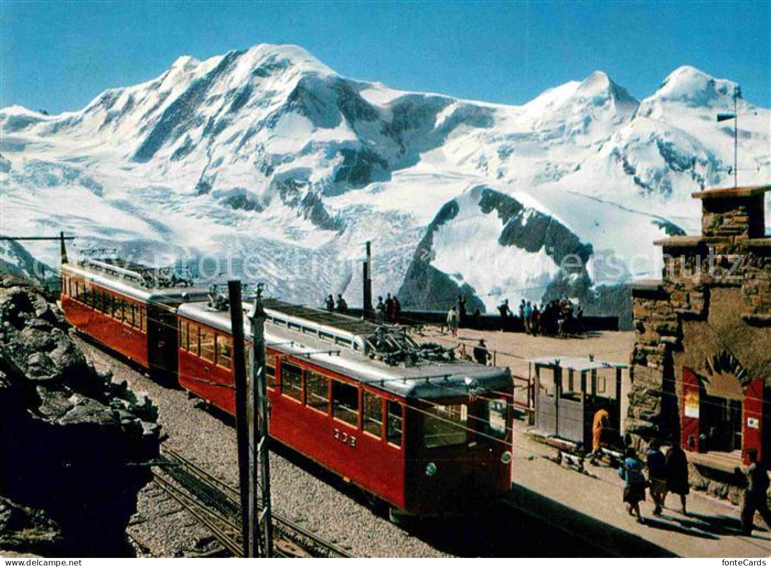 12685971 Gornergratbahn Zermatt Station Gornergrat Liskamm Castor Pollux  Gorner - Other & Unclassified