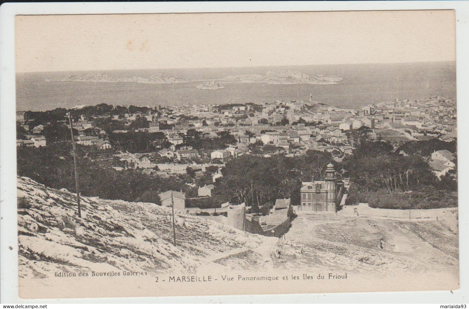 MARSEILLE - BOUCHES DU RHONE - VUE PANORAMIQUE ET LES ILES DU FRIOUL - Castillo De If, Archipiélago De Frioul, Islas...