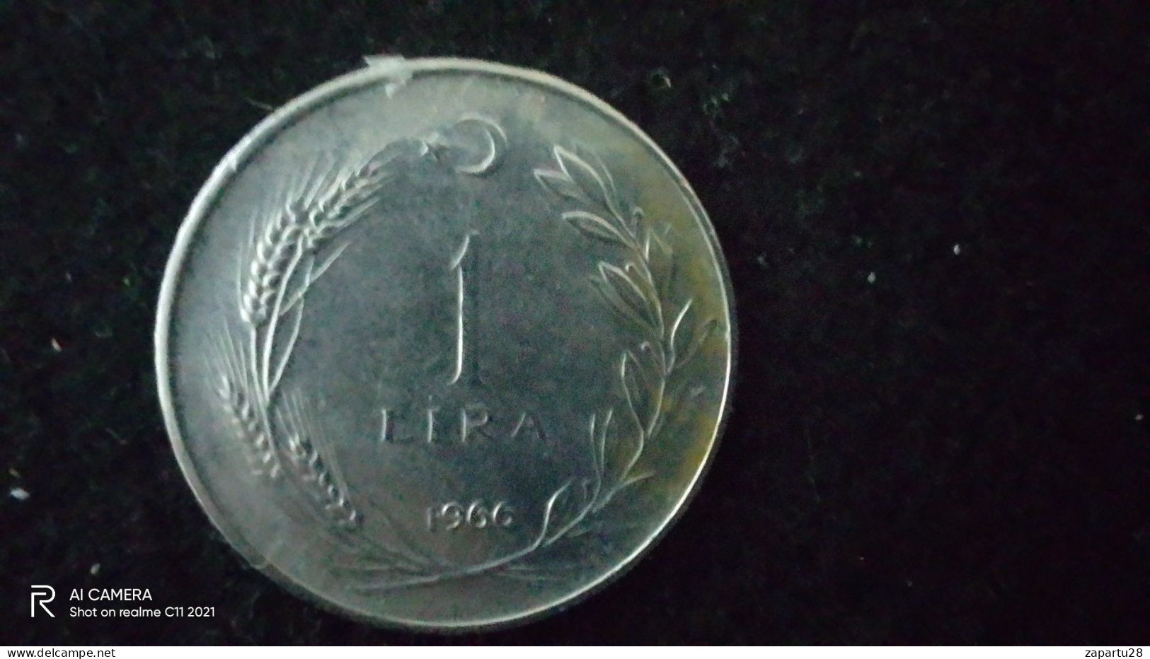 TÜRKİYE - 1966--   1  LİRA     - XF-   YÜKSEK KATALOG DEĞERİ - Turquie