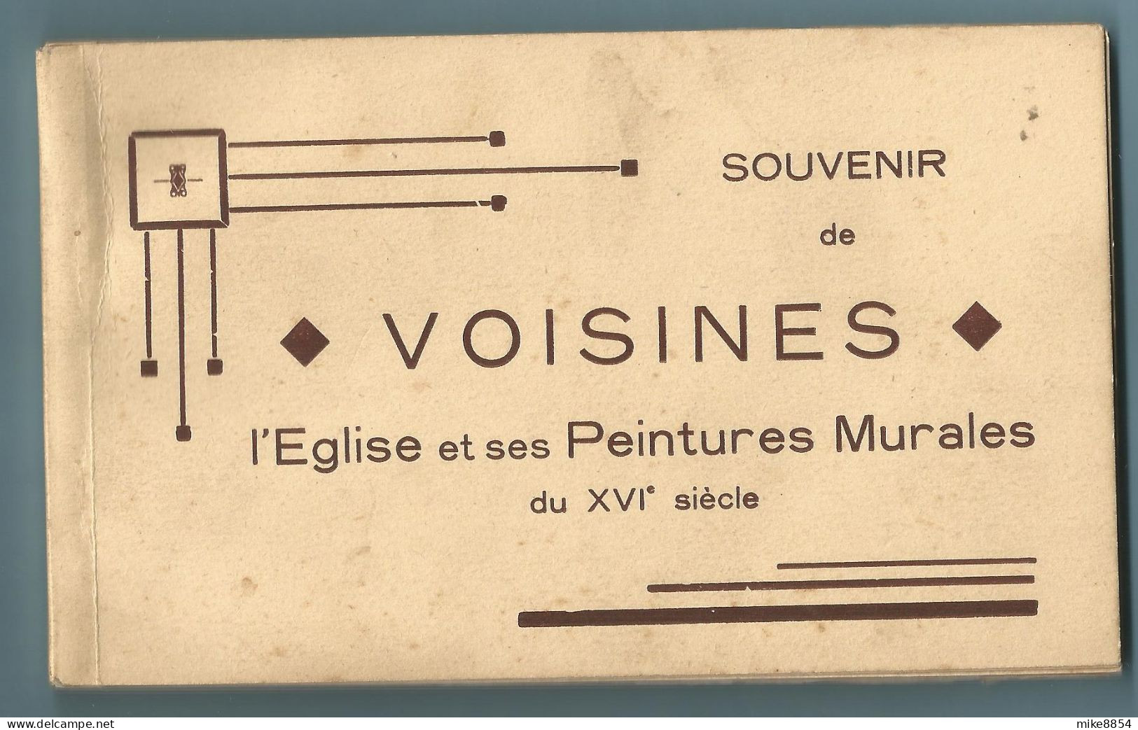 1518  Carnet   9 CPA  VOISINES (Haute-Marne) Souvenir De VOISINES - L'Eglise Et Ses Peintures Murales Du XVIè Siècle   + - Sonstige & Ohne Zuordnung