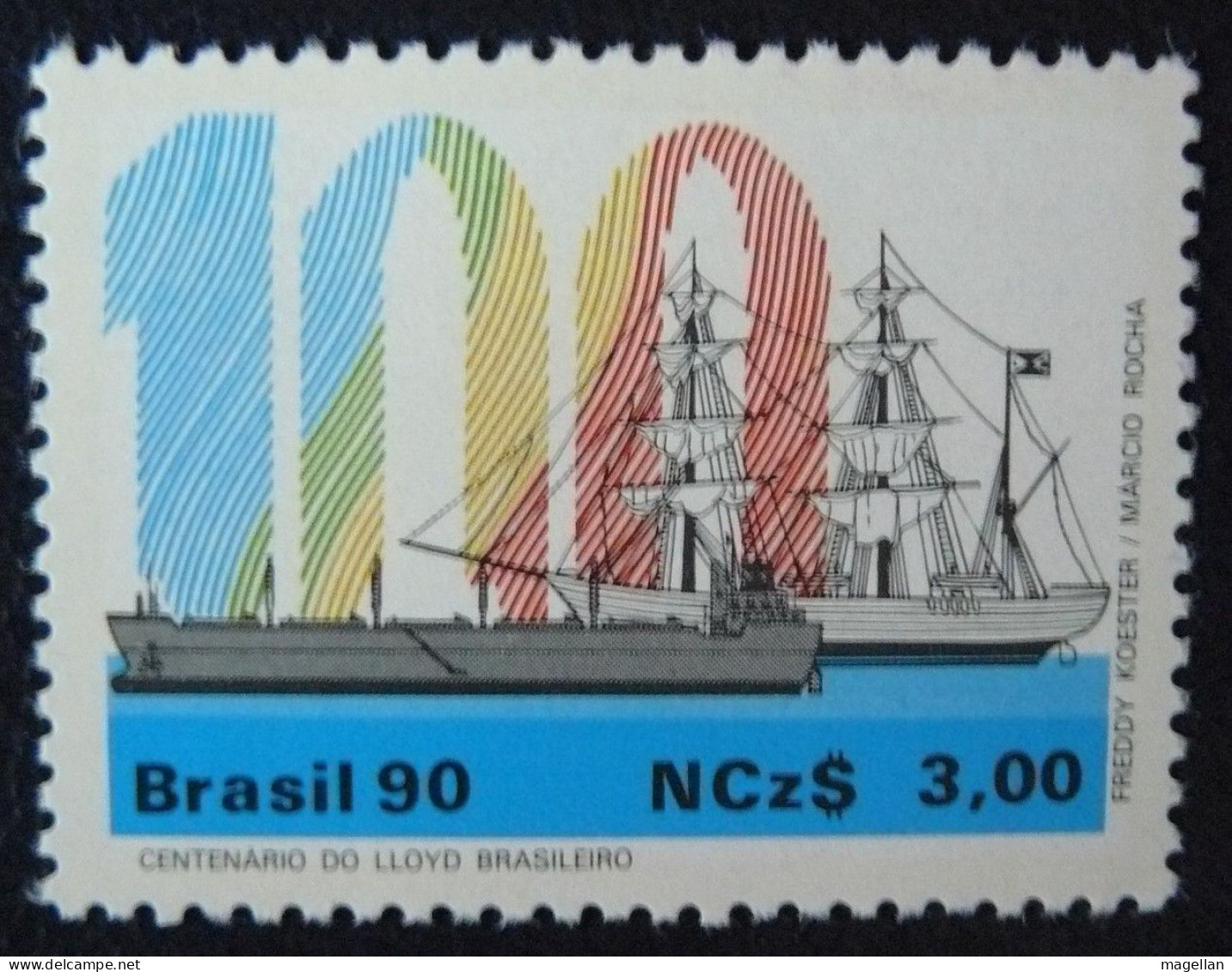 Brésil Yv. 530 - 853 - 1953 - 2063A - 2592/2593 Neufs ** (MNH) - Bateaux - Voiliers (voir Description) - Schiffe