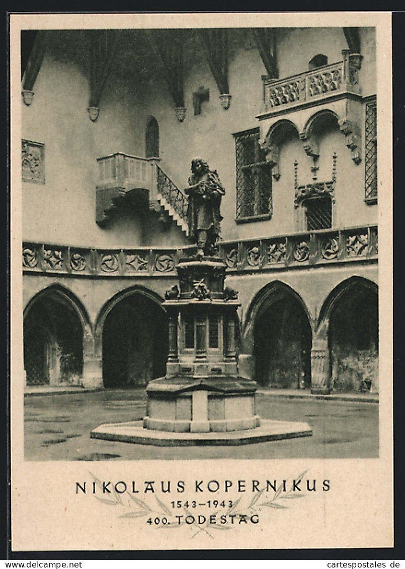 AK Krakau-Krakow, Denkmal Nikolaus Kopernikus  - Historische Figuren