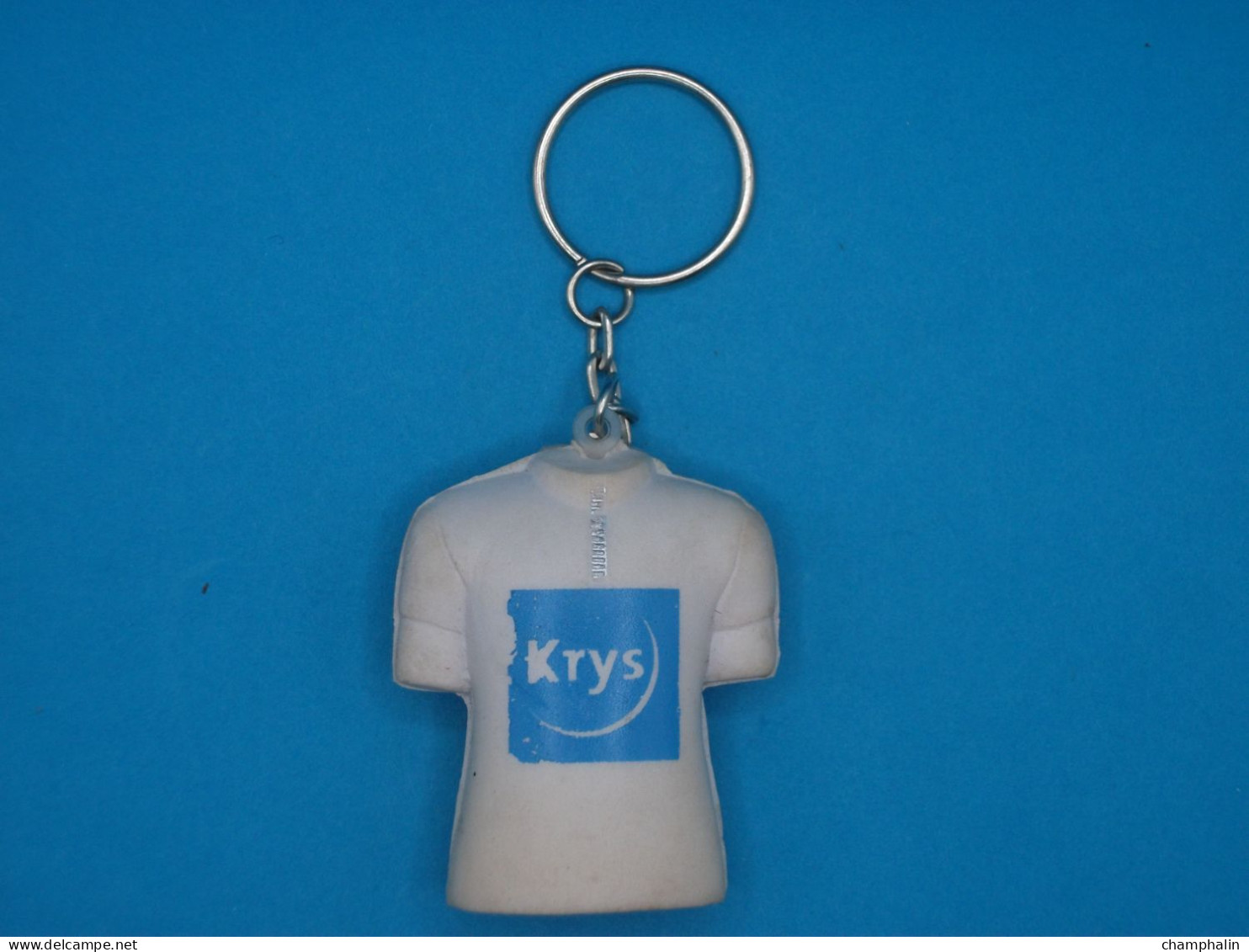 Porte-clé Plastique - Sports - Cyclisme - Tour De France - Maillot Blanc Opticiens Krys En Mousse Souple - Key-rings