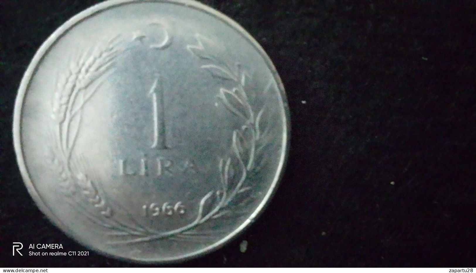 TÜRKİYE - 1966--   1  LİRA     - XF-   YÜKSEK KATALOG DEĞERİ - Turkije