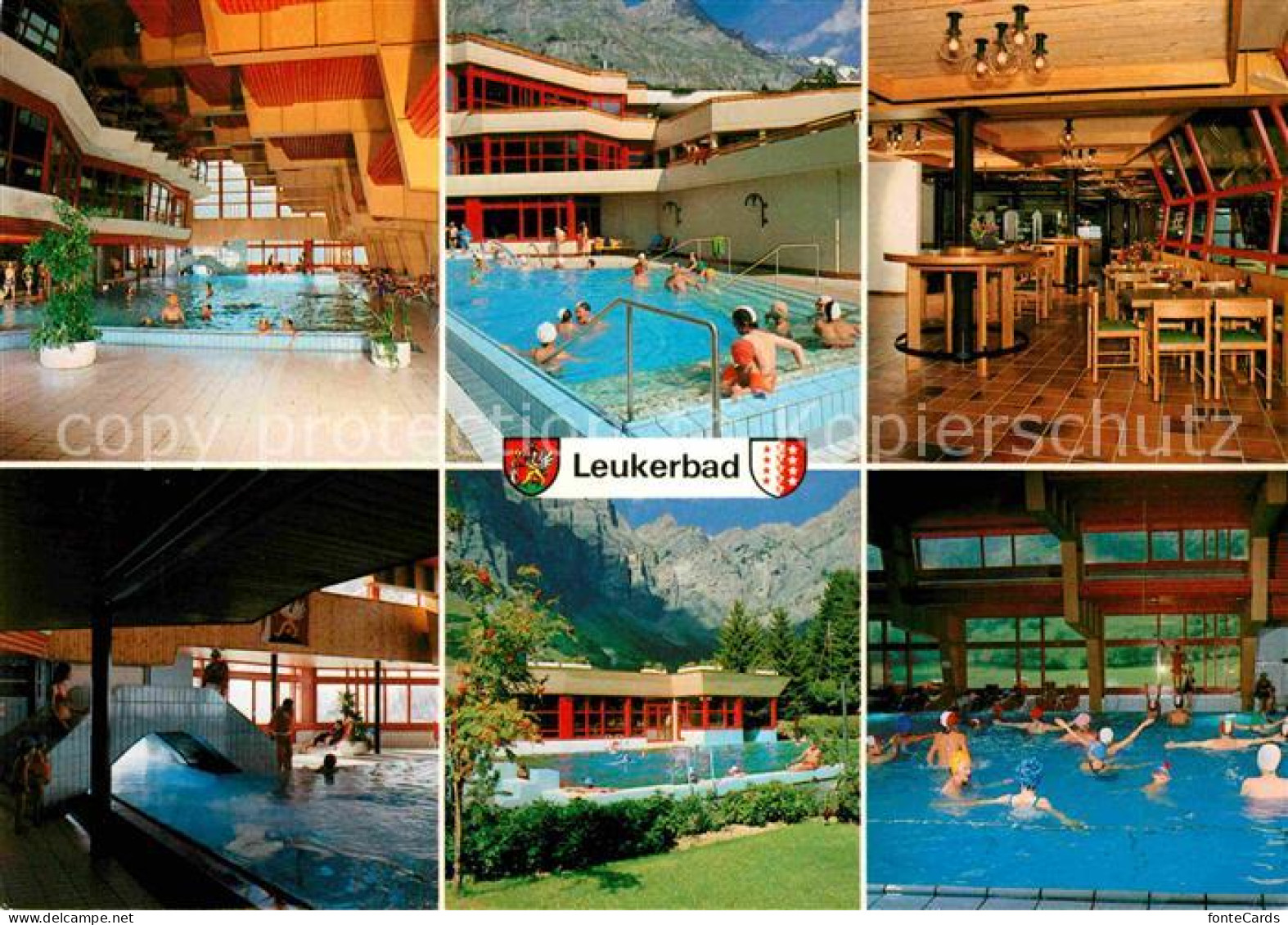 12682222 Leukerbad Hallen- Freibbad Badecenter Loeche-les-Bains - Andere & Zonder Classificatie