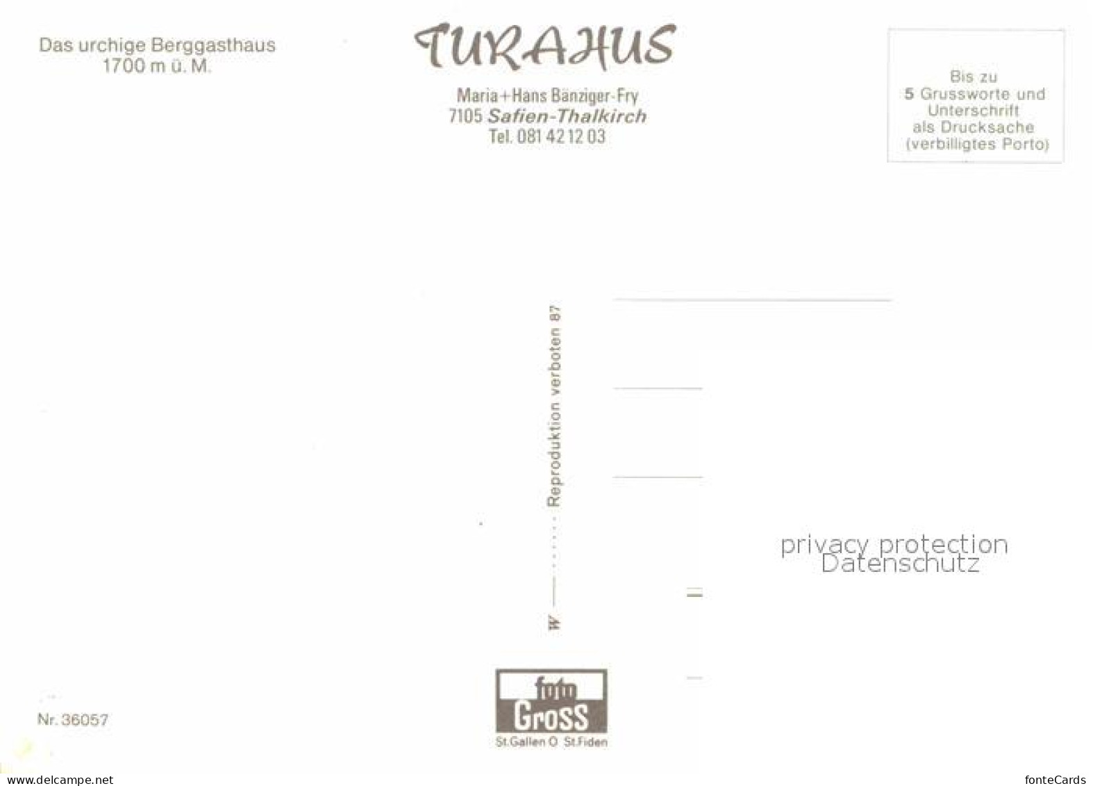 12682208 Safien Thalkirch Turaus Safien Thalkirch - Sonstige & Ohne Zuordnung