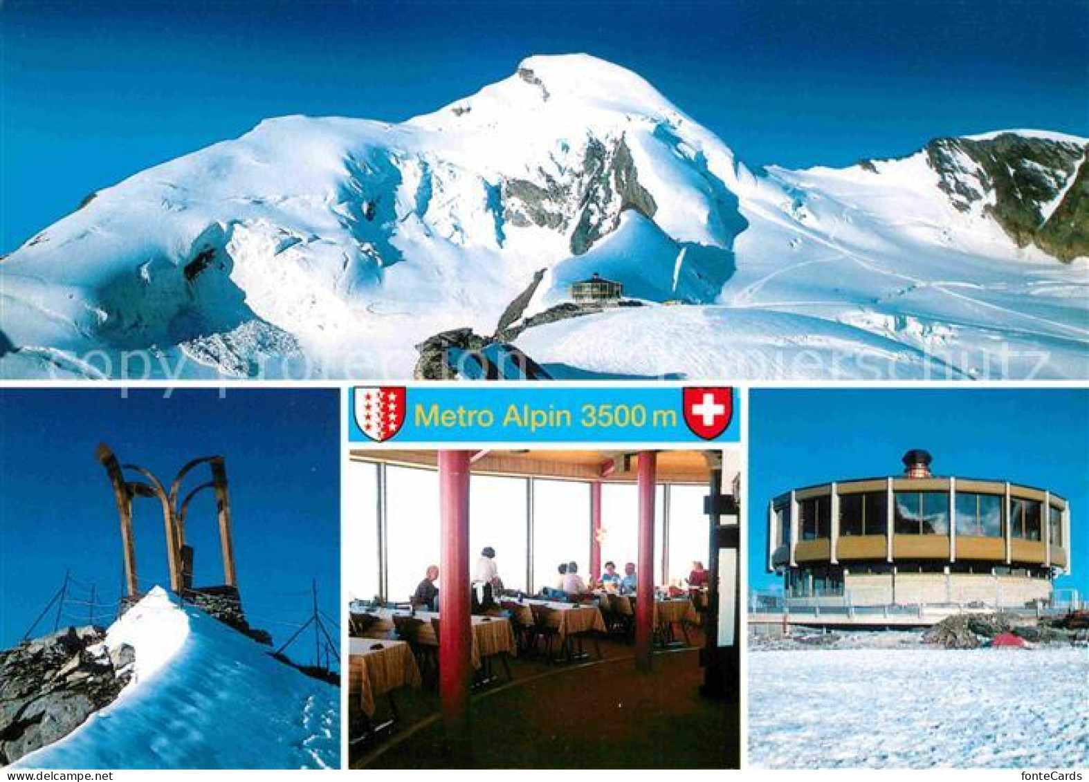 12682154 Saas-Fee Drehrestaurant Metro Alpin Saas-Fee - Andere & Zonder Classificatie