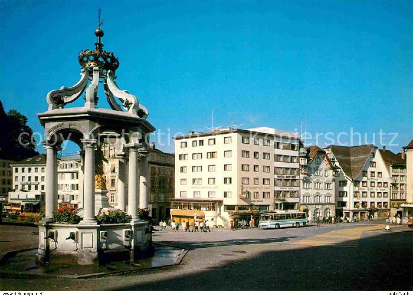 12680744 Einsiedeln SZ Marienbrunnen Beim Klosterplatz Einsiedeln - Andere & Zonder Classificatie