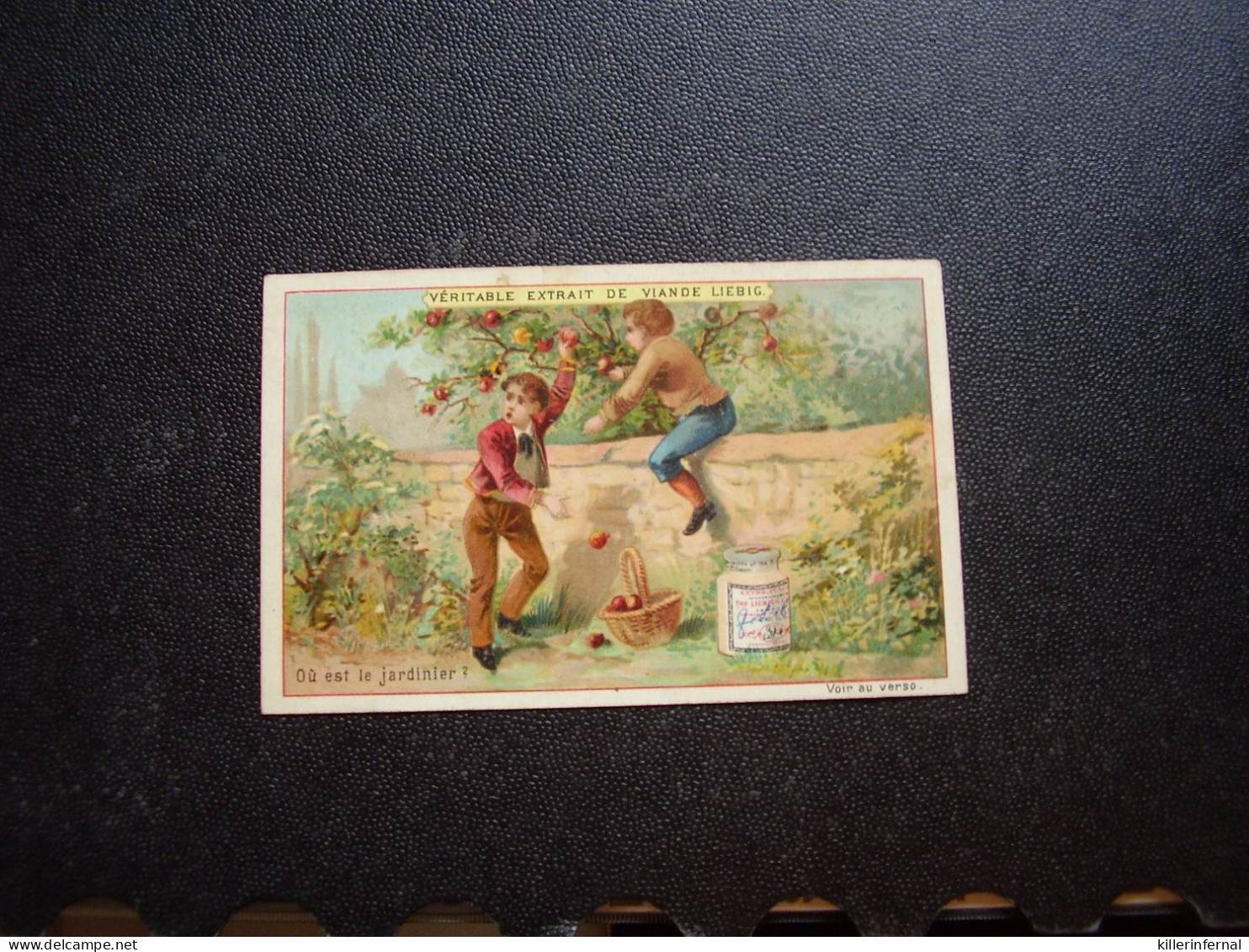 Original Old Card Chromo Liebig S 218  Ou Est Le Jardinier - Liebig