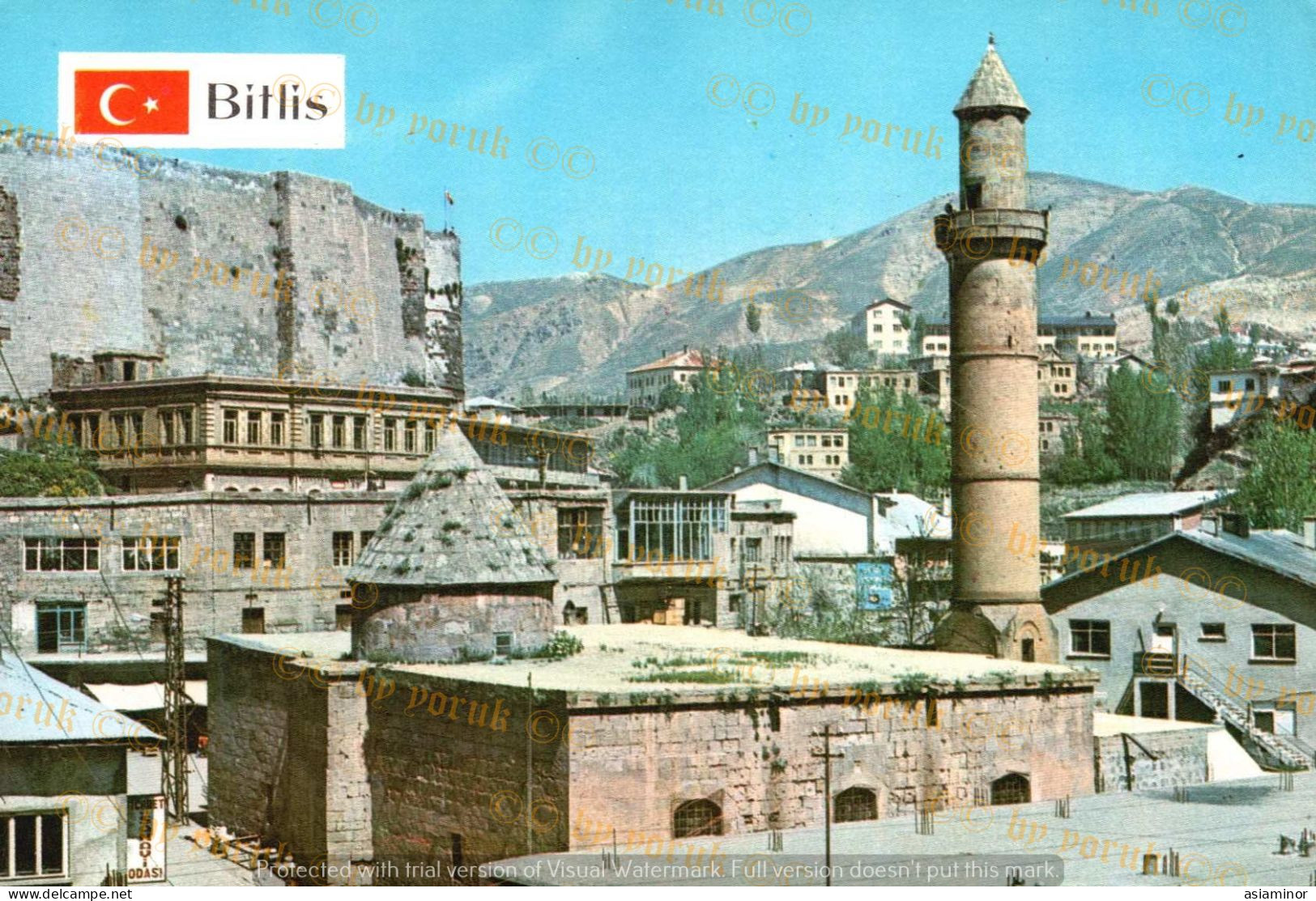 Postcard - 1970/80 - 10x15 Cm. | Turkey, Bitlis - Grand Mosque And Castle * - Turkey