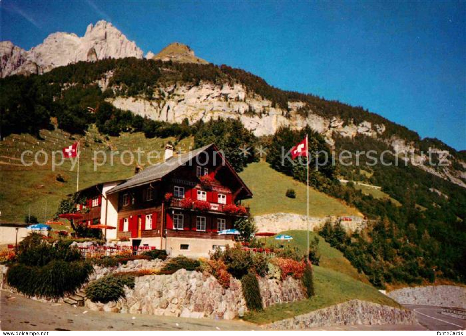 12678612 Linthal Glarus Gasthaus Bergli Am Klausenpass Alpen Linthal - Andere & Zonder Classificatie