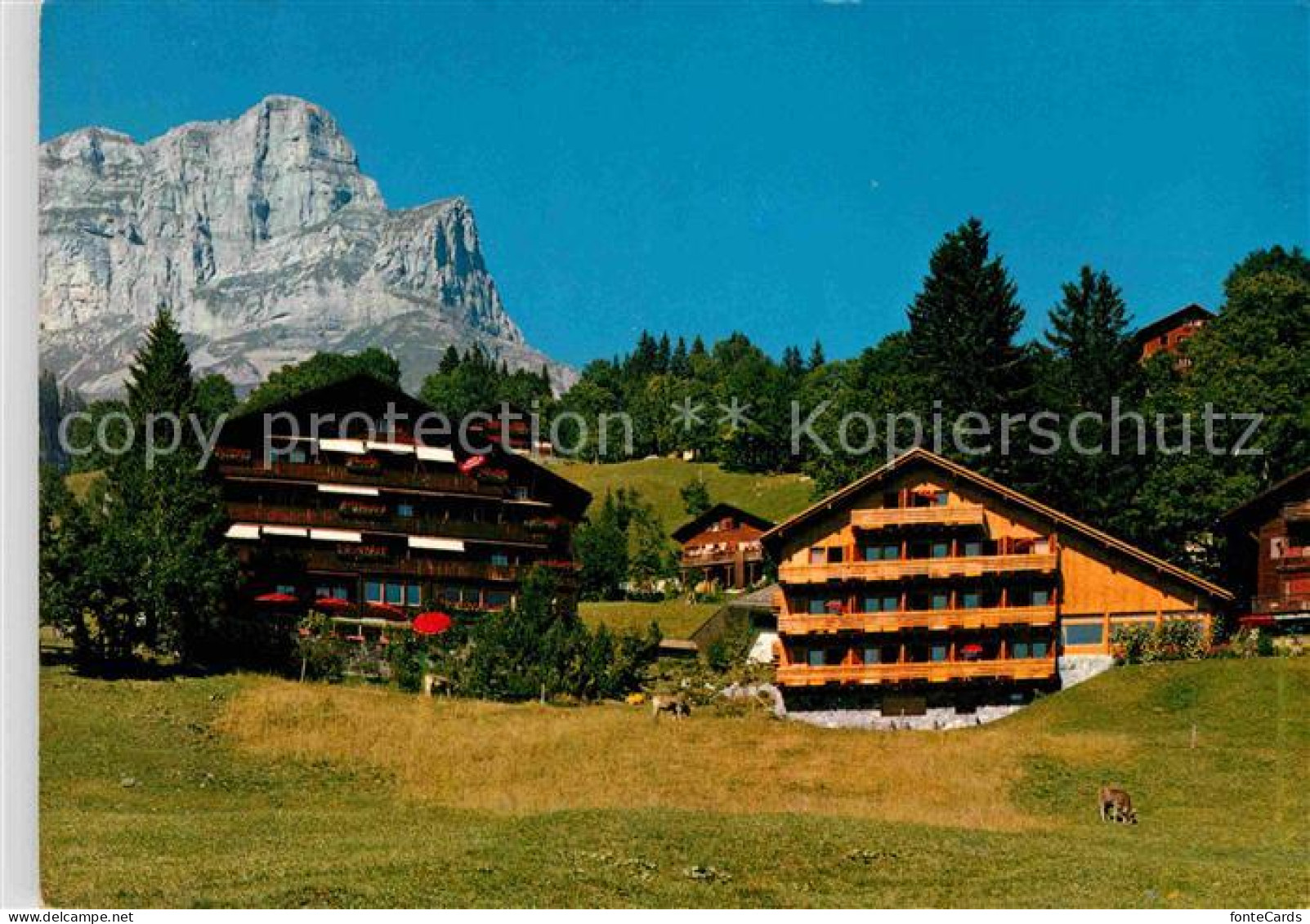 12678611 Braunwald GL Haus Bergfrieden Mit Kapelle Und Schwesternhaus Alpen Brau - Other & Unclassified