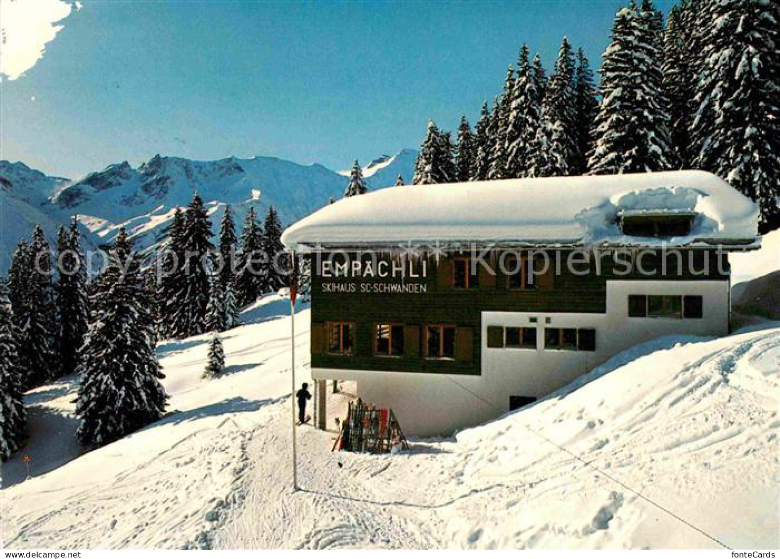 12678604 Schabell Skihaus Empaechli Winterpanorama Alpen Schabell - Sonstige & Ohne Zuordnung