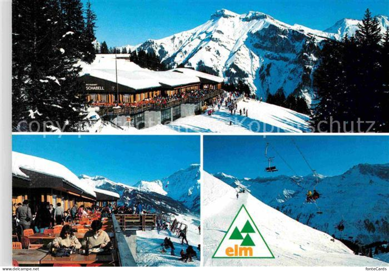 12678603 Elm GL Bergrestaurant Schabell Winterpanorama Alpen Elm GL - Autres & Non Classés