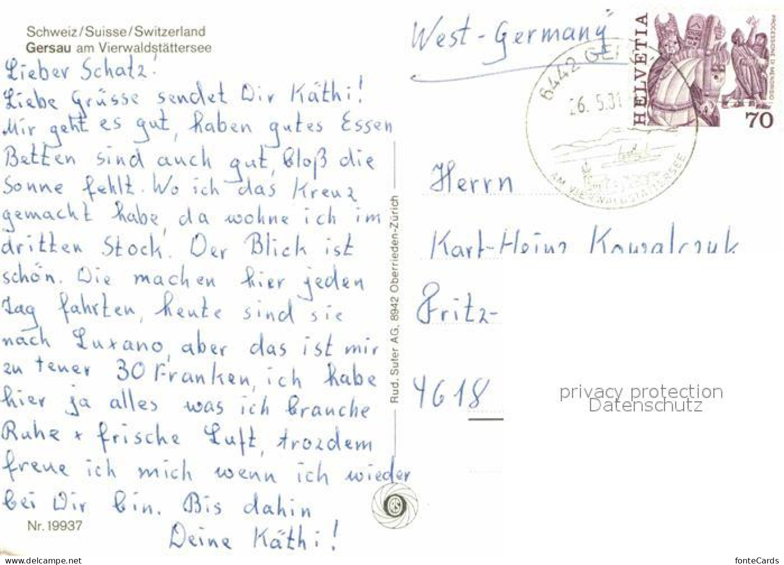 12678580 Gersau Vierwaldstaettersee Fliegeraufnahme Gersau - Other & Unclassified