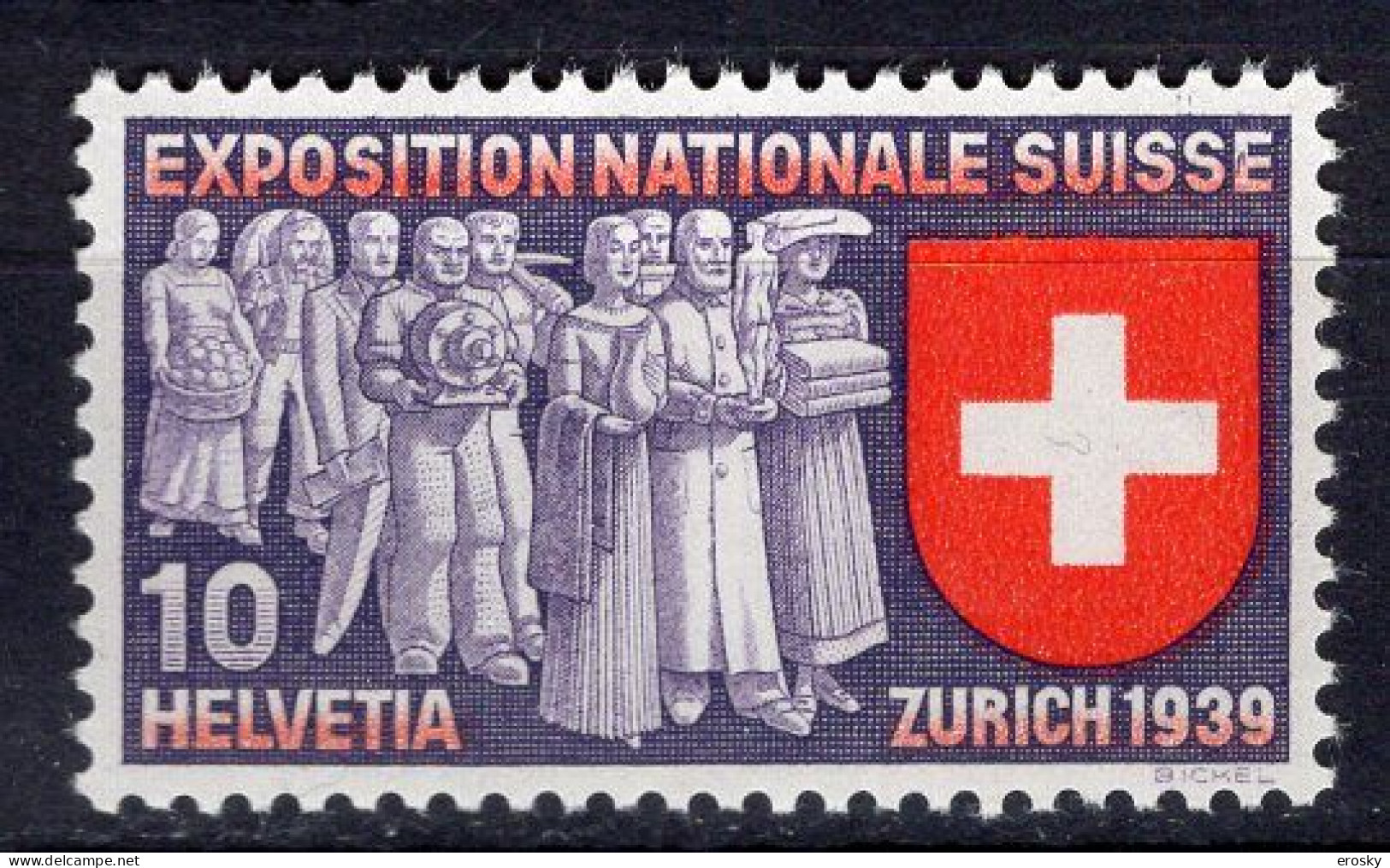 T3328 - SUISSE SWITZERLAND Yv N°320 * - Unused Stamps